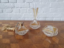 Perfume Set  Art Deco Belgium Glass 1930