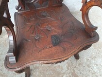 Black forest Armchairs (pair)