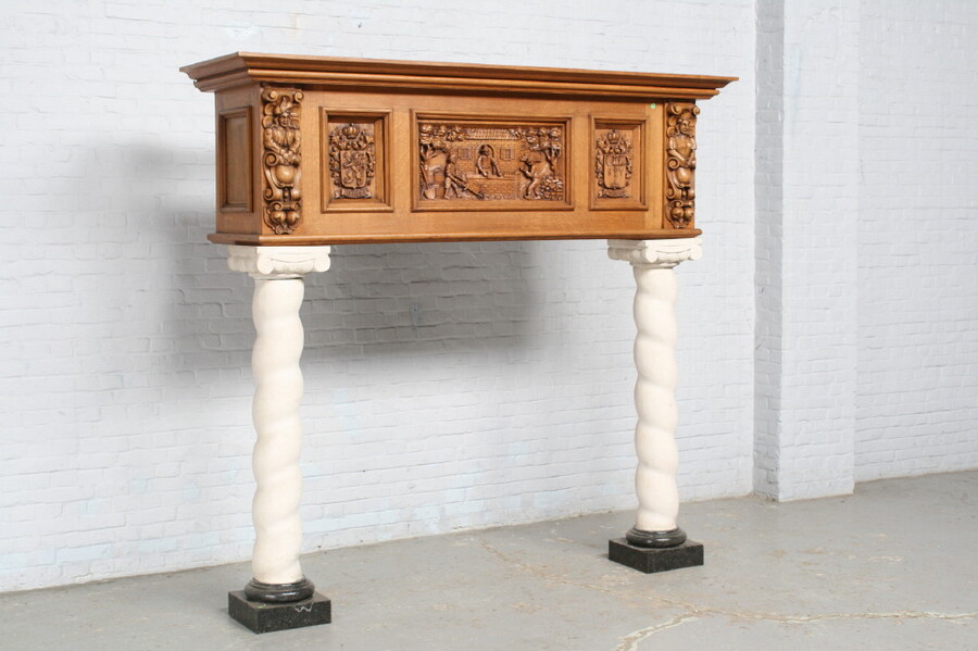 Breughel style Fireplace mantel