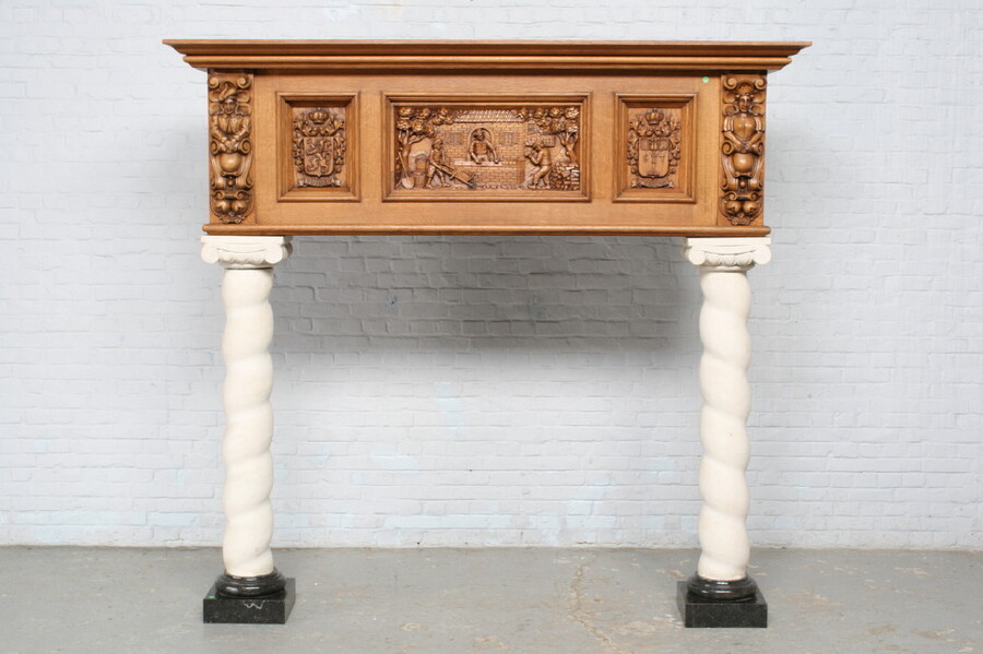 Breughel style Fireplace mantel