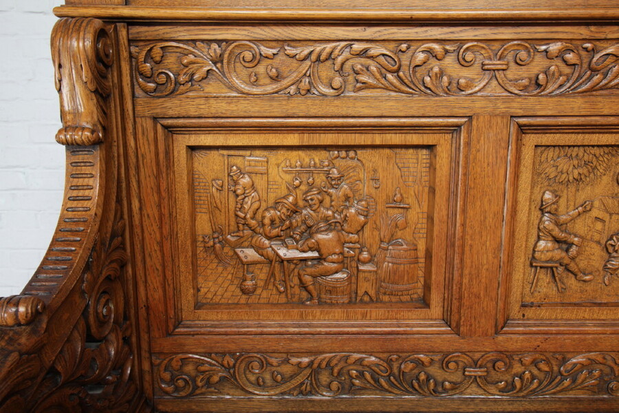 Breughel style Hall Bench