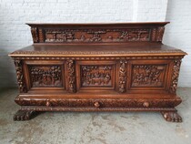 Sideboard Breughel style Belgium Oak 1920