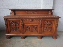 Sideboard Breughel style Belgium Oak 1920