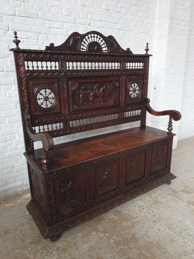 Brittany Style Hall Bench