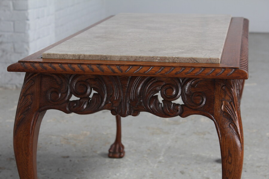 Chippendale Coffee Table (Marble top)