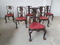 Chippendale (Napoleon III) 6 Chairs