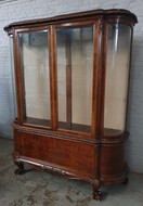 Vitrine (Display Cabinet) Chippendale Belgium Mahogany 1930