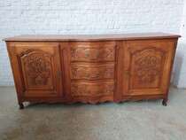 Sideboard Country French (Louis XV) Belgium Oak 1890