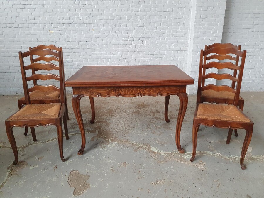 Country French Table +  4 chairs