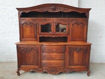 Vaisselier cabinet Country French France Oak 1900