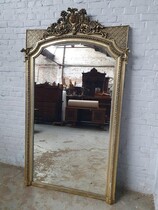 Mirror (Beveled) Empire (Napoleon III) Belgium Wood 1870