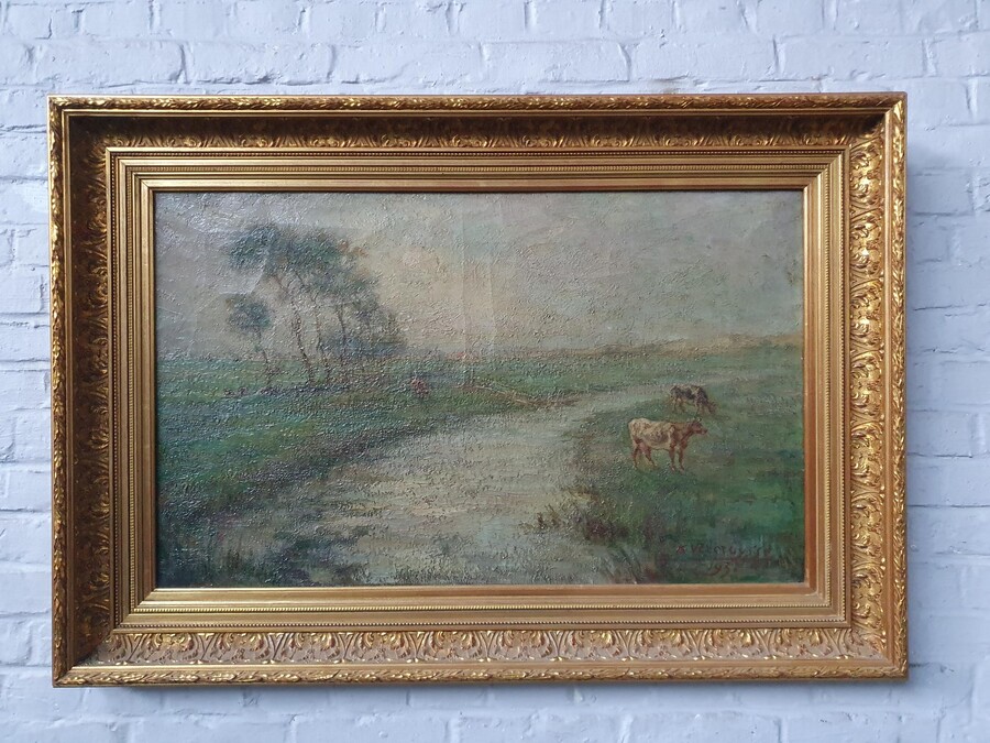 Flemish Painting  (Signed)