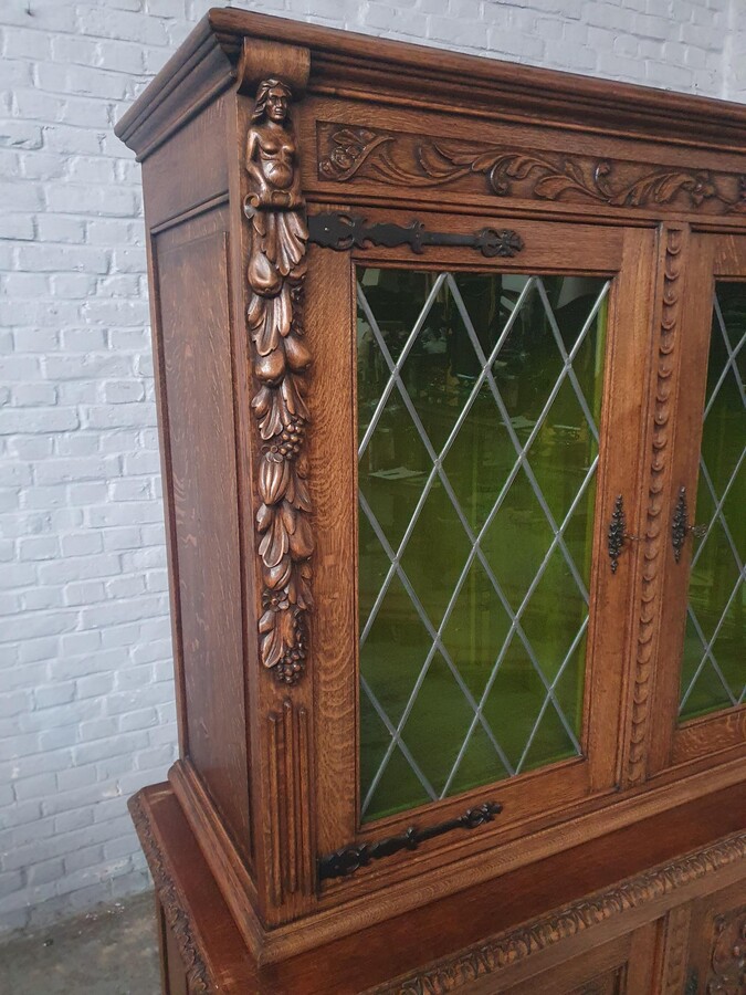 Flemish Renaissance Bookcase/Vitrine