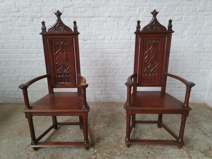Gothic Armchairs (pair)