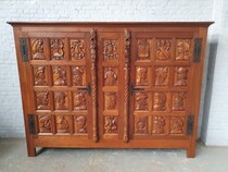 Cabinet Gothic Belgium (Mechelen) Walnut (Solid) 1920