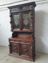 Buffet (cabinet) Hunting style France Oak 1890