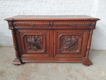 Sideboard Hunting style France Oak 1890