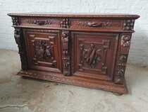 Sideboard Hunting style France Oak 1880