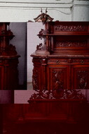 Hunting style Sideboard (marble top)