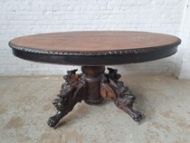 Hunting style Table +  6 chairs