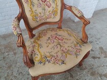 Louis XV Armchairs (Tapestry)