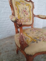 Louis XV Armchairs (Tapestry)