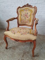 Louis XV Armchairs (Tapestry)