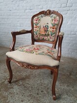 Louis XV Armchairs (Tapestry)