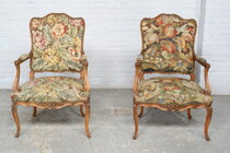 Louis XV Armchairs (Tapestry)