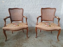 Louis XV Armchairs (Tapestry)