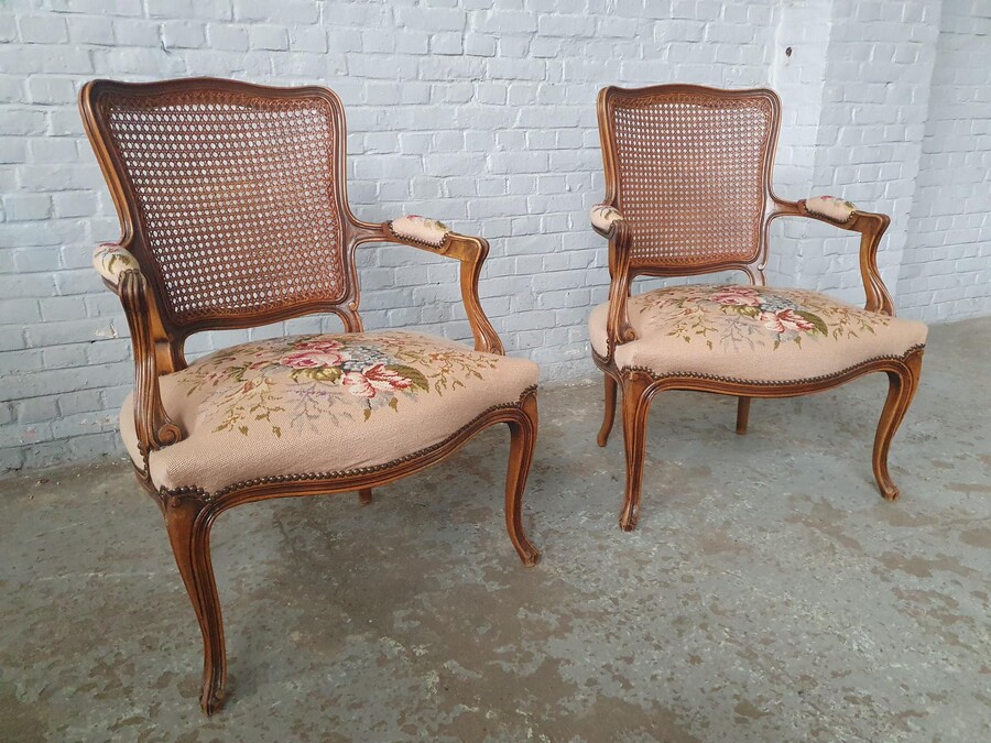 Louis XV Armchairs (Tapestry)