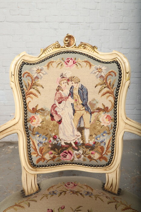 Louis XV Armchairs (Tapestry)