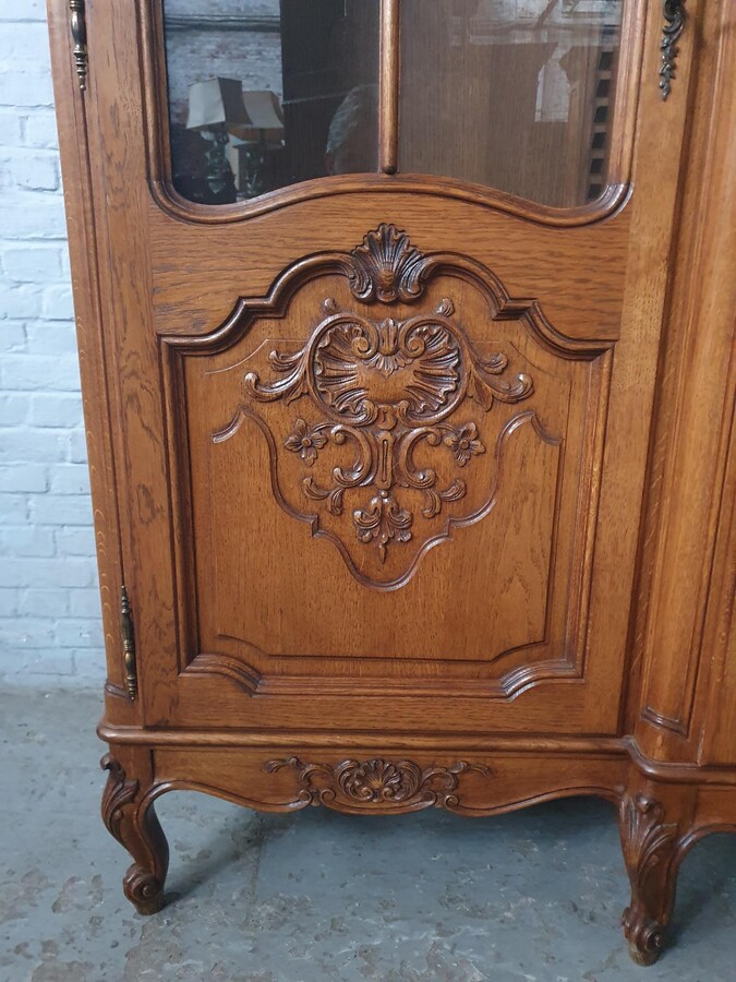 Louis XV Bookcase/Vitrine