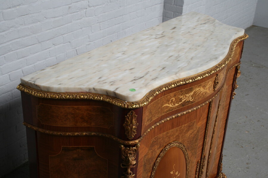 Louis XV Cabinet (marble top)