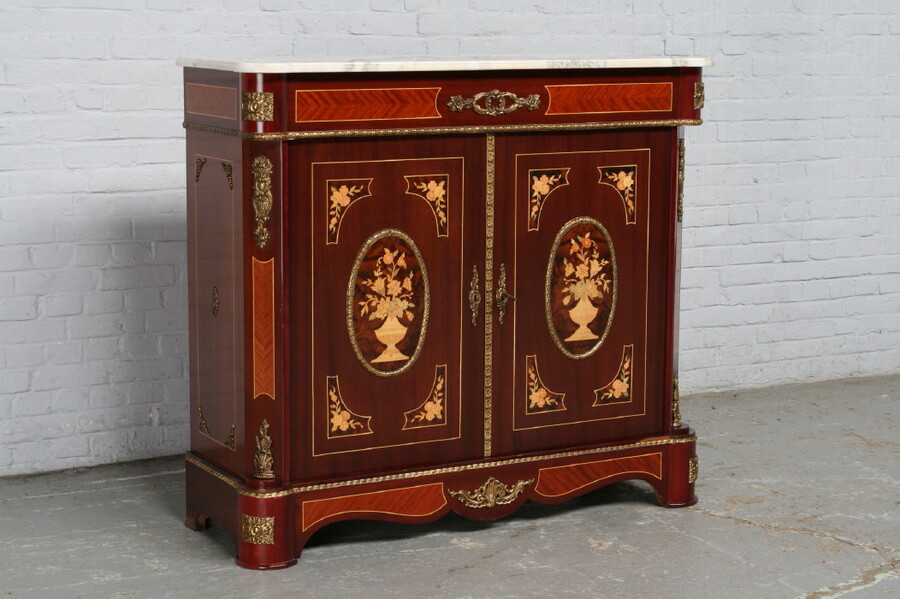 Louis XV Cabinet (marble top)