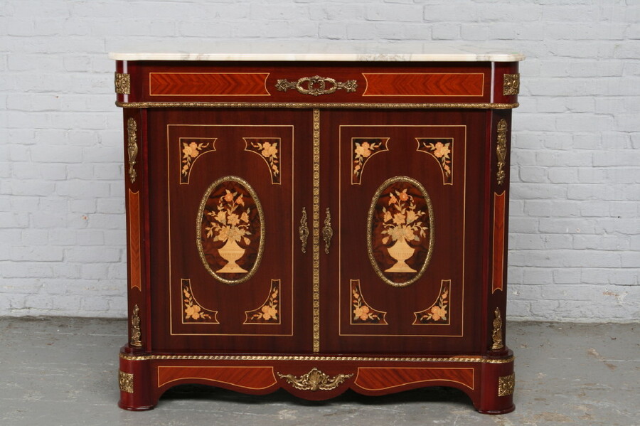 Louis XV Cabinet (marble top)