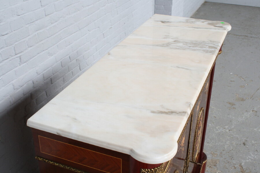 Louis XV Cabinet (marble top)