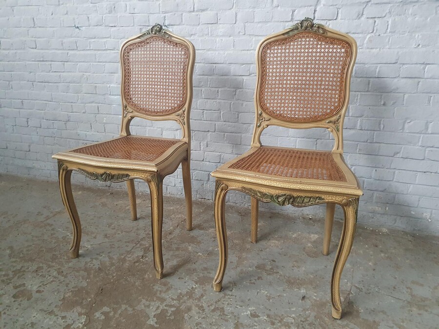 Louis XV Chairs (Pair)