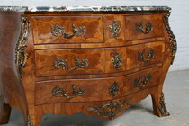 Louis XV Chest of Drawers (marble top)