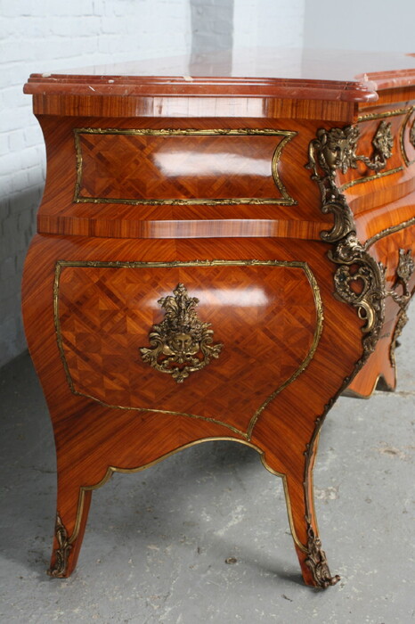 Louis XV Chest of Drawers (marble top)