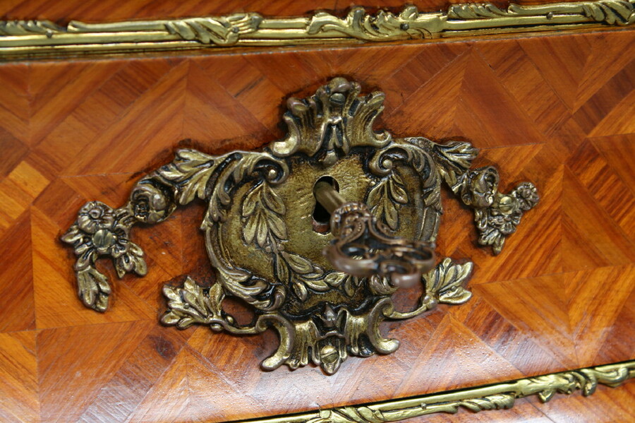 Louis XV Chest of Drawers (marble top)