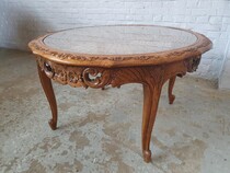 Coffee Table Louis XV Belgium Oak 1940