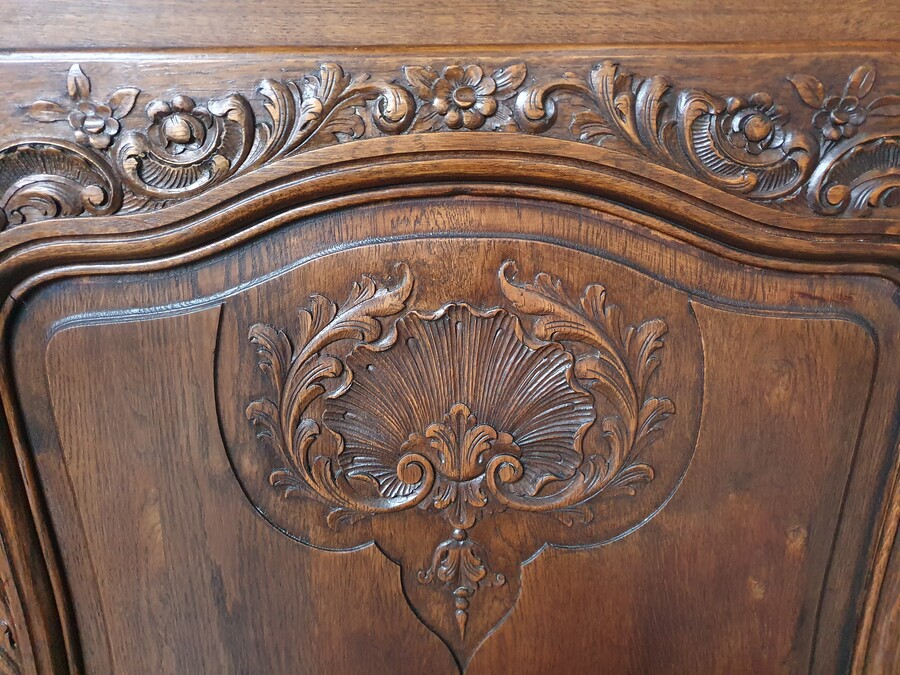 Louis XV (Country French) Corner cabinet