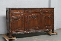 Louis XV (Country French) Sideboard (marble top)