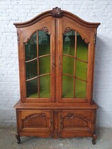 Vitrine (Display Cabinet) Louis XV (Country French) Belgium Oak 1920