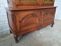 Louis XV (Country French) Vitrine (Display Cabinet)