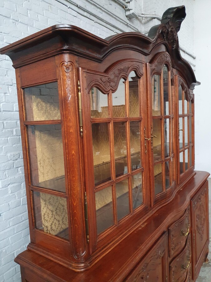 Louis XV (Country French) Vitrine (Display Cabinet)