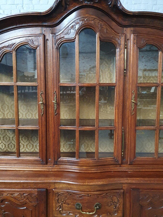 Louis XV (Country French) Vitrine (Display Cabinet)