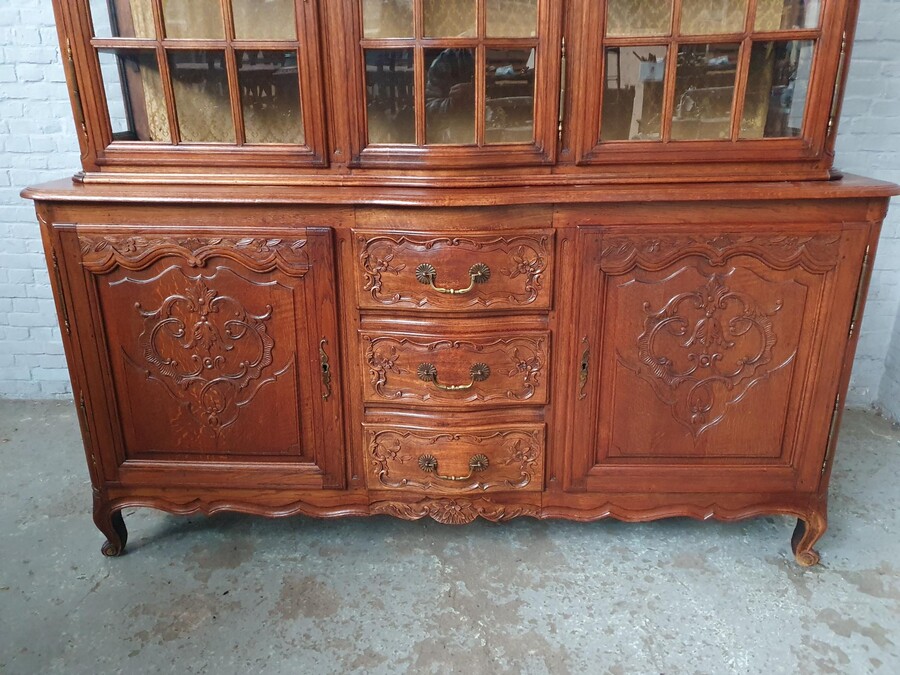 Louis XV (Country French) Vitrine (Display Cabinet)