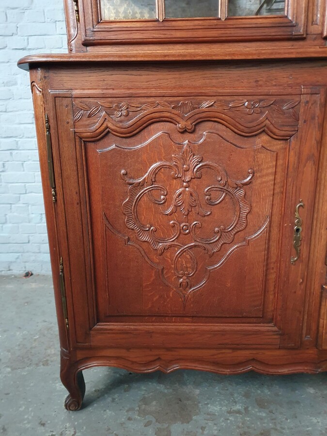 Louis XV (Country French) Vitrine (Display Cabinet)